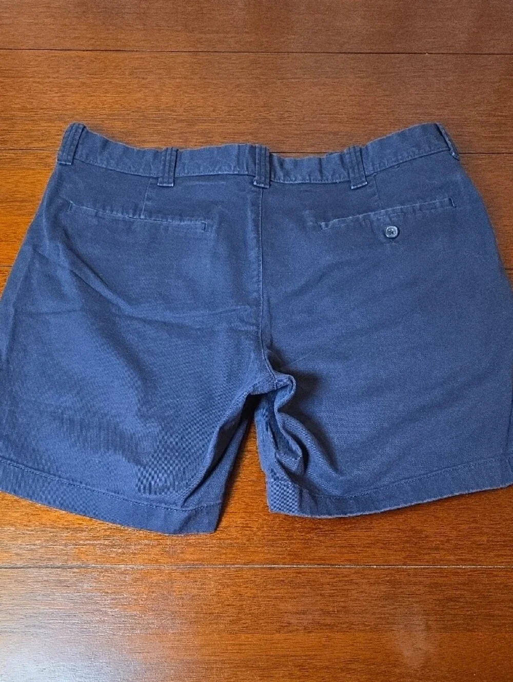 J. Crew Navy Flat-Front Cotton Shorts Size 35
